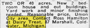 Dairy Treat - Oct 31 1966 Article (newer photo)